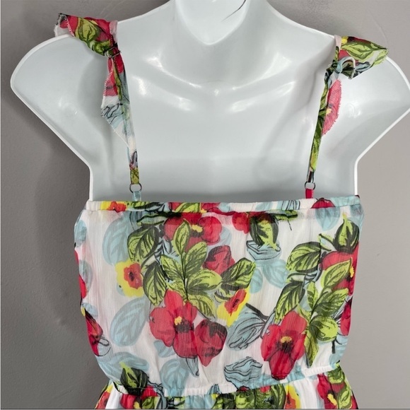 OLSENBOYE Floral Print Ruffle Maxi Dress - Picture 6 of 9